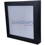   GREENLUX GXDW364 LED60 FENIX-S fekete 12W LED panel, falon kívüli, szögletes 850lm 3800K 220-240V A++ -> A  166x166mm IP20