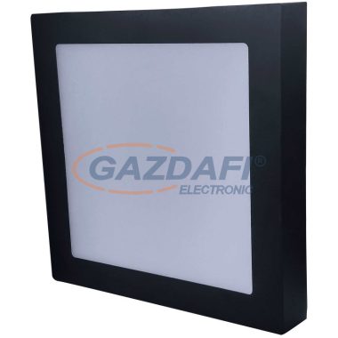 GREENLUX GXDW368 LED90 FENIX-S fekete 18W LED panel, falon kívüli, szögletes 1350lm 3800K 220-240V A++ -> A  222x222mm IP20