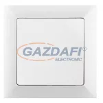   GREENLUX GXKP020 Nyomókapcsoló - fény (csengő) PREMIUM fehér 250V 10A