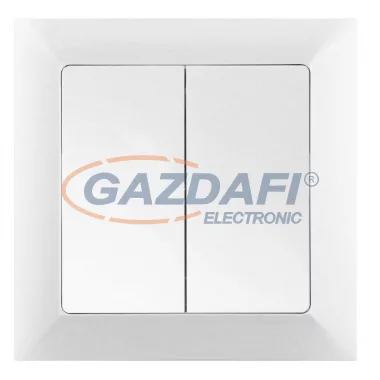 GREENLUX GXKP033 Redőnykapcsoló jelzőfénnyel PREMIUM fehér 250V 10A GREENLUX GXKP033 Redőnykapcsoló jelzőfénnyel PREMIUM fehér 250V 10A