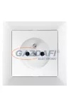 GREENLUX GXKP035 Csatlakozóaljzat PREMIUM fehér 250V 16A 2P+PE GREENLUX GXKP035 Csatlakozóaljzat PREMIUM fehér 250V 16A 2P+PE