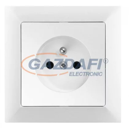 GREENLUX GXKP035 Csatlakozóaljzat PREMIUM fehér 250V 16A 2P+PE GREENLUX GXKP035 Csatlakozóaljzat PREMIUM fehér 250V 16A 2P+PE