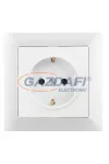 GREENLUX GXKP036 Csatlakozóaljzat SCHUKO PREMIUM fehér 250V 16A 2P+PE GREENLUX GXKP036 Csatlakozóaljzat SCHUKO PREMIUM fehér 250V 16A 2P+PE