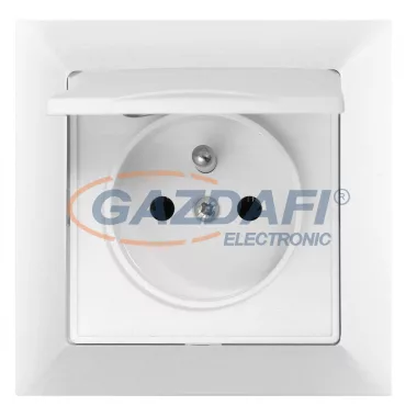 GREENLUX GXKP037 Csatlakozóaljzat PREMIUM fehér 250V 16A 2P+PE IP44 GREENLUX GXKP037 Csatlakozóaljzat PREMIUM fehér 250V 16A 2P+PE IP44