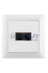 GREENLUX GXKP050 Dupla kommunikációs csatlakozóaljzat 2x8pin PREMIUM fehér