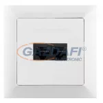   GREENLUX GXKP050 Dupla kommunikációs csatlakozóaljzat 2x8pin PREMIUM fehér