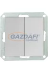GREENLUX GXKP134 PREMIUM TL-Z/S M-S Redőny nyomókapcsoló jelzőfénnyel ezüst 10A GREENLUX GXKP134 PREMIUM TL-Z/S M-S Redőny nyomókapcsoló jelzőfénnyel ezüst 10A