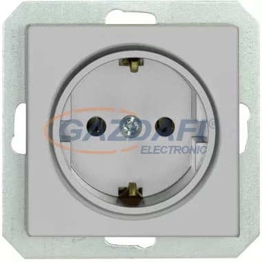GREENLUX GXKP136 PREMIUM ZA-17 SCHUKO M-S Csatlakozóaljzat 2P+PE, 16A ezüst GREENLUX GXKP136 PREMIUM ZA-17 SCHUKO M-S Csatlakozóaljzat 2P+PE, 16A ezüst