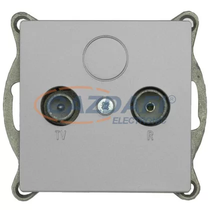 GREENLUX GXKP141 PREMIUM K TV+R M-S Televízió és rádió aljzat, végzáró ezüst GREENLUX GXKP141 PREMIUM K TV+R M-S Televízió és rádió aljzat, végzáró ezüst