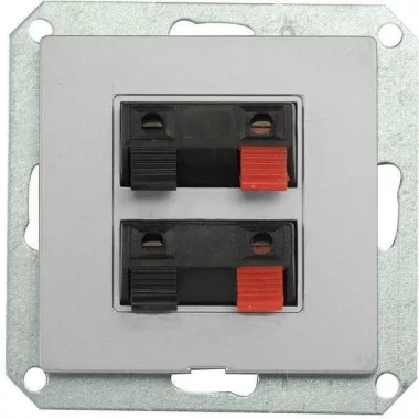 GREENLUX GXKP153 PREMIUM 2 AU M-S Dupla audio csatlakozóaljzat ezüst
