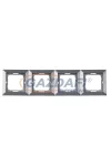 GREENLUX GXKP156 PREMIUM 4 FR S 4-es keret PREMIUM családhoz ezüst GREENLUX GXKP156 PREMIUM 4 FR S 4-es keret PREMIUM családhoz ezüst