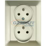   GREENLUX GXKP238 PREMIUM ZA-26 P Dupla csatlakozóaljzat 2x(2P+PE), 16A pezsgő