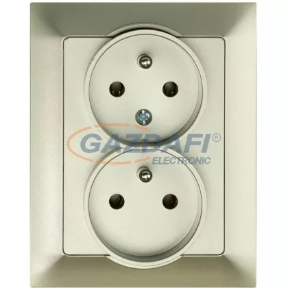 GREENLUX GXKP238 PREMIUM ZA-26 P Dupla csatlakozóaljzat 2x(2P+PE), 16A pezsgő GREENLUX GXKP238 PREMIUM ZA-26 P Dupla csatlakozóaljzat 2x(2P+PE), 16A pezsgő