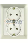 GREENLUX GXKP239 PREMIUM ZA-27 SCHUKO P Dupla csatlakozóaljzat 2x(2P+PE), 16A pezsgő GREENLUX GXKP239 PREMIUM ZA-27 SCHUKO P Dupla csatlakozóaljzat 2x(2P+PE), 16A pezsgő