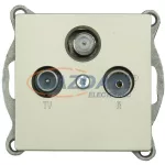   GREENLUX GXKP245 PREMIUM P TV+R+S M-P Televízió,rádió és szatelit aljzat, átmenő pezsgő
