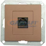   GREENLUX GXKP346 PREMIUM 1 PH 4pin M-A Telefon csatlakozóaljzat 4pin (RJ11) mahagóni