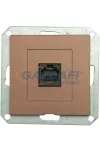 GREENLUX GXKP348 PREMIUM 1 PC M-A Kommunikációs csatlakozóaljzat 8pin (RJ45) mahagóni GREENLUX GXKP348 PREMIUM 1 PC M-A Kommunikációs csatlakozóaljzat 8pin (RJ45) mahagóni