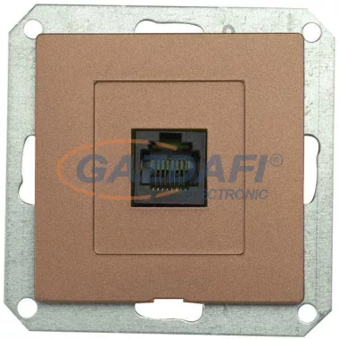 GREENLUX GXKP348 PREMIUM 1 PC M-A Kommunikációs csatlakozóaljzat 8pin (RJ45) mahagóni GREENLUX GXKP348 PREMIUM 1 PC M-A Kommunikációs csatlakozóaljzat 8pin (RJ45) mahagóni