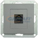   GREENLUX GXKP447 PREMIUM 1 PH 6pin M-G Telefon csatlakozóaljzat 6pin (RJ12) grafit