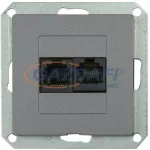   GREENLUX GXKP451 PREMIUM 2 PC/6 M-G Dupla kommunikációs csatlakozóaljzat 2x8pin (2xRJ45) Cat.6 grafit
