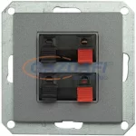   GREENLUX GXKP453 PREMIUM 2 AU M-G Dupla audio csatlakozóaljzat grafit