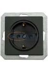 GREENLUX GXKP536 PREMIUM ZA-17 SCHUKO M-N Csatlakozóaljzat 2P+PE, 16A matt fekete GREENLUX GXKP536 PREMIUM ZA-17 SCHUKO M-N Csatlakozóaljzat 2P+PE, 16A matt fekete