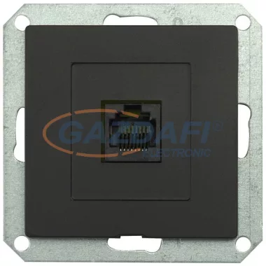 GREENLUX GXKP547 PREMIUM 1 PH 6pin M-N Telefon csatlakozóaljzat 6pin (RJ12) matt fekete