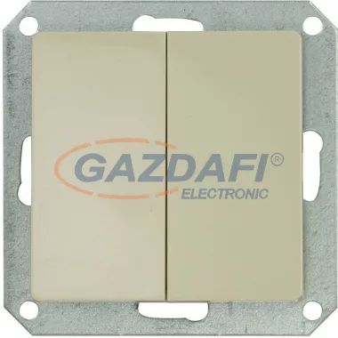 GREENLUX GXKP627 PREMIUM VP-2/2/S M-C Kétpólusú kettős kapcsoló jelzőfénnyel elefántcsont 10A GREENLUX GXKP627 PREMIUM VP-2/2/S M-C Kétpólusú kettős kapcsoló jelzőfénnyel elefántcsont 10A