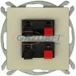   GREENLUX GXKP653 PREMIUM 2 AU M-C Dupla audio csatlakozóaljzat elefántcsont