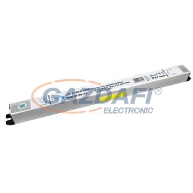 GREENLUX GXLD172 DRIVER 30W/M IP67 (SMLD-30-12) Elektronikus LED tápegység, por- és páramentes 180-264V   2.5A IP67