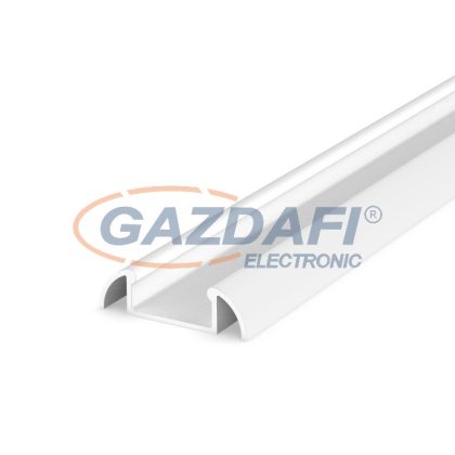   GREENLUX GXLP053 Alumínium profil (U) max. 12mm széles LED szalagokhoz, felületre telepítéshez lakkozott fehér