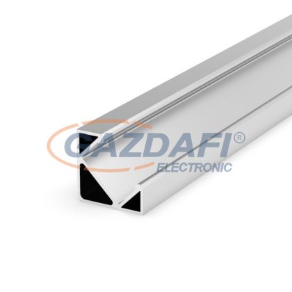   GREENLUX GXLP061 Alumínium sarokprofil (V) 45˙-os dőlésű, max. 12mm széles LED szalagokhoz ezüst elox