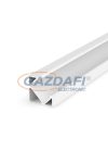 GREENLUX GXLP064 Alumínium sarokprofil (V) 45˙-os dőlésű, max. 12mm széles LED szalagokhoz lakkozott fehér