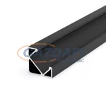   GREENLUX GXLP066 Alumínium sarokprofil (V) 45˙-os dőlésű, max. 12mm széles LED szalagokhoz alumínium