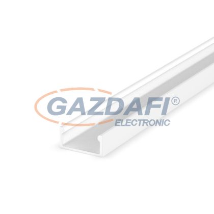   GREENLUX GXLP074 Alumínium profil (E) max. 12mm széles LED szalagokhoz, felületre telepítéshez lakkozott fehér