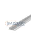 GREENLUX GXLP091 Alumínium profil (E1), nagyon vékony, max. 12mm széles LED szalagokhoz, felületre telepítéshez ezüst elox