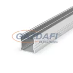   GREENLUX GXLP101 Alumínium profil (E3), magas, max. 12mm széles LED szalagokhoz, felületre telepítéshez ezüst elox