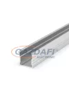GREENLUX GXLP102 Alumínium profil (E3), magas, max. 12mm széles LED szalagokhoz, felületre telepítéshez ezüst elox