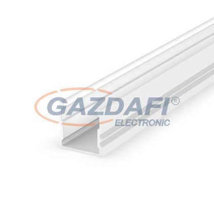   GREENLUX GXLP104 Alumínium profil (E3), magas, max. 12mm széles LED szalagokhoz, felületre telepítéshez lakkozott fehér