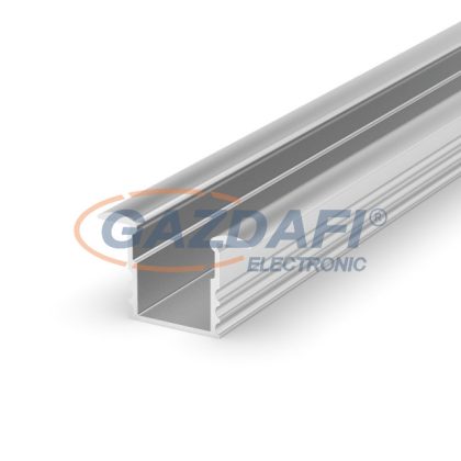   GREENLUX GXLP111 Alumínium profil (F1), mély, max. 12mm széles LED szalagokhoz, süllyeszthető ezüst elox