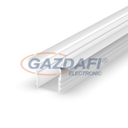   GREENLUX GXLP114 Alumínium profil (F1), mély, max. 12mm széles LED szalagokhoz, süllyeszthető lakkozott fehér