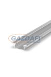 GREENLUX GXLP121 Alumínium profil (F), max. 12mm széles LED szalagokhoz, süllyeszthető ezüst elox