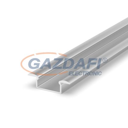   GREENLUX GXLP121 Alumínium profil (F), max. 12mm széles LED szalagokhoz, süllyeszthető ezüst elox