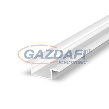   GREENLUX GXLP124 Alumínium profil (F), max. 12mm széles LED szalagokhoz, süllyeszthető lakkozott fehér