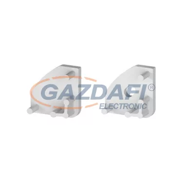 GREENLUX GXLP311 Műanyag végzáró szett V profilhoz szürke