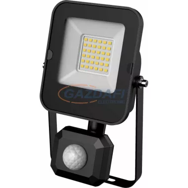 GREENLUX GXLR052 ALFA PIR SMD 20W LED reflektor mozgásérzékelővel 2000lm 6000K 220-240V A++ -> A fekete  IP44