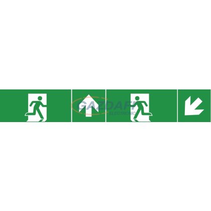   GREENLUX GXNO053 piktogramok GXNO052-re/GXNO058-ra történő felragasztásra  400x100mm