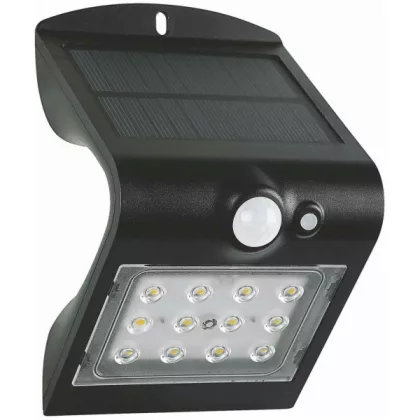   GREENLUX GXSO005 FOX SOLAR PIR 12LED B NW Napelemes LED lámpatest