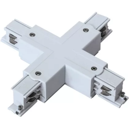   GREENLUX GXTR044 TRACK X CONNECTOR 4W WHITE szalag csatlakozó