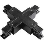   GREENLUX GXTR045 TRACK X CONNECTOR 4W BLACK szalag csatlakozó
